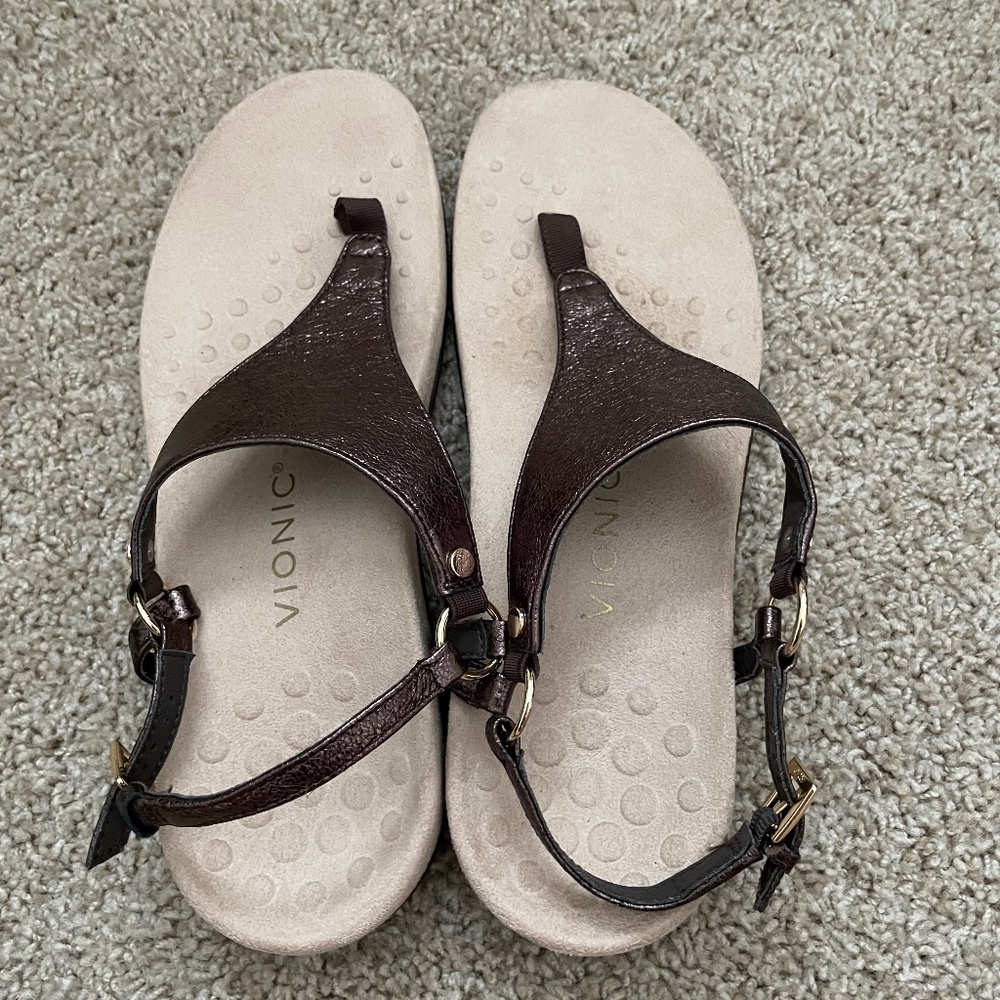 New Vionic Kirra Brown Sandal Women’s 9.5